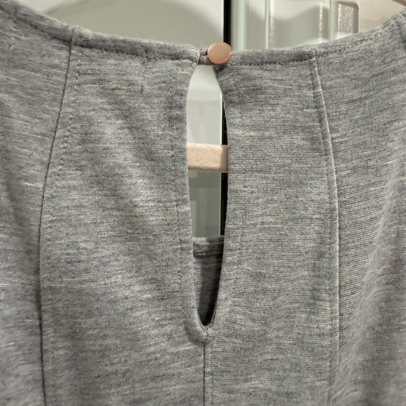 Monteau Heather Gray Pleated Sleeveless Mini Dress Medium - Picture 4 of 4